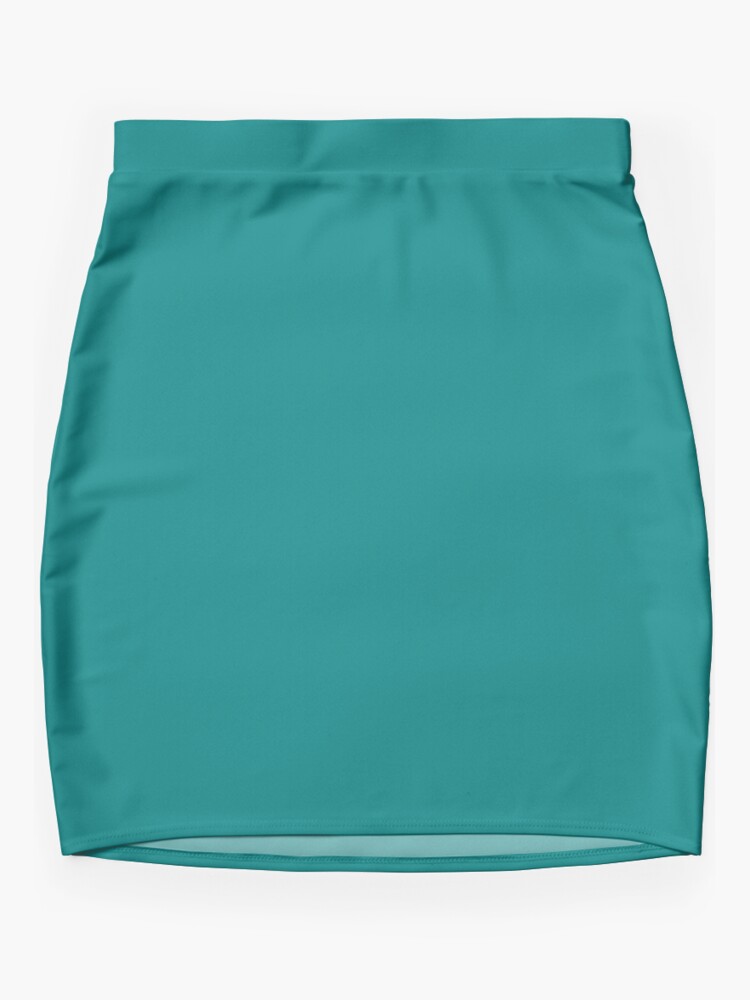 Mini Skirt, Solid Teal Color designed and sold by Claudiocmb