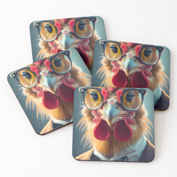 Item preview, Chicken posing in suit portrait designed and sold by RB Graphics.