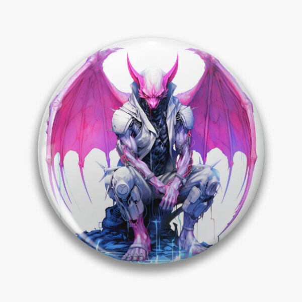Item preview, Cyberpunk Gargoyle in Neon Colors designed and sold by SchorlCraft.