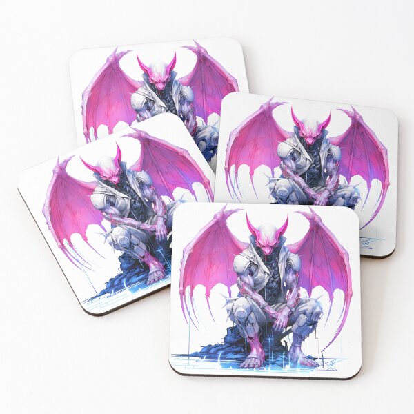 Item preview, Cyberpunk Gargoyle in Neon Colors designed and sold by SchorlCraft.