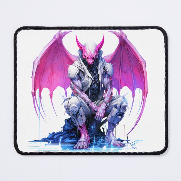 Item preview, Cyberpunk Gargoyle in Neon Colors designed and sold by SchorlCraft.