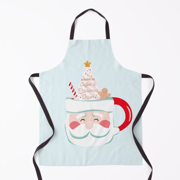 Item preview, Running on Coffee & Christmas Cheer Santa Mug designed and sold by beestonestudio.