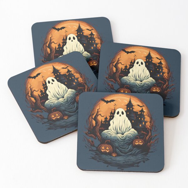 Item preview, Halloween Lonely Ghost designed and sold by DeLietoGraphics.