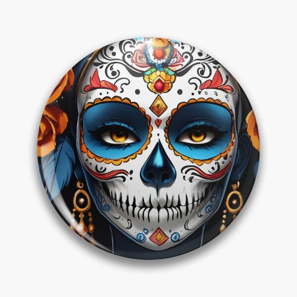 Artikelvorschau, Totenkopf-Serenade: Von Catrina inspirierte Kunst entworfen und verkauft von Ceemko's Vintage Corner.