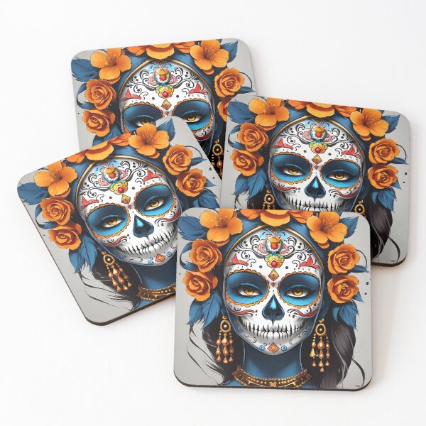 Item preview, Skull Serenade: Catrina Inspired Art designed and sold by Ceemko's Vintage Corner.