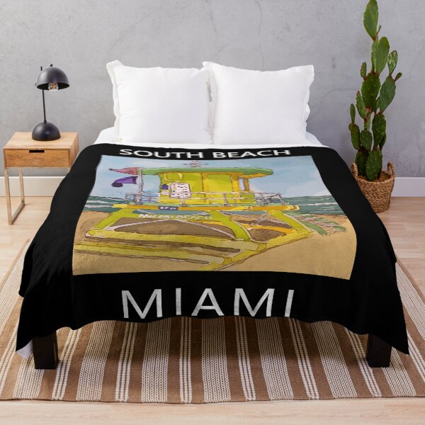Item preview, South Beach Lifeguard Tower in Miami Florida - Welshdesigns designed and sold by welshdesigns.