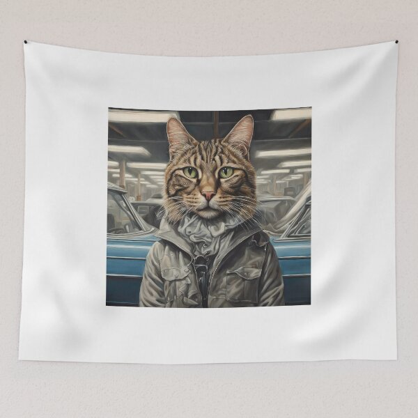Item preview, A Cat that works in an Auto Body Shop designed and sold by ckwags.