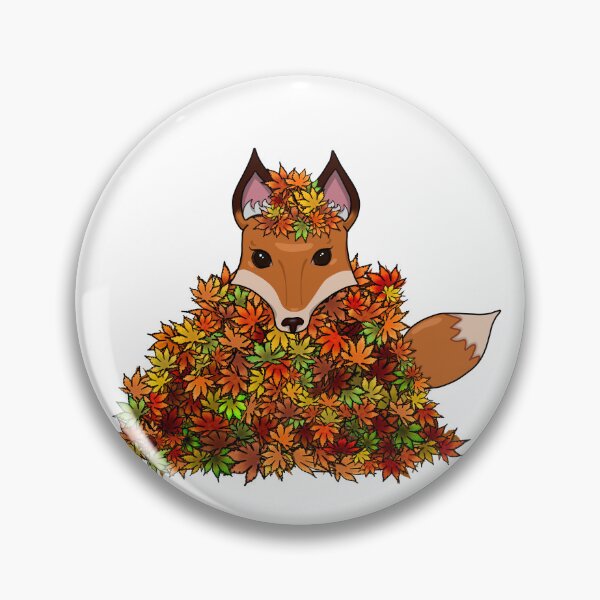 Item preview, Foxy - Leaf pile designed and sold by Minor Miscreations.