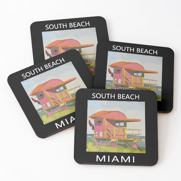 Item preview, South Beach Lifeguard Tower in Miami Florida - Welshdesigns designed and sold by welshdesigns.