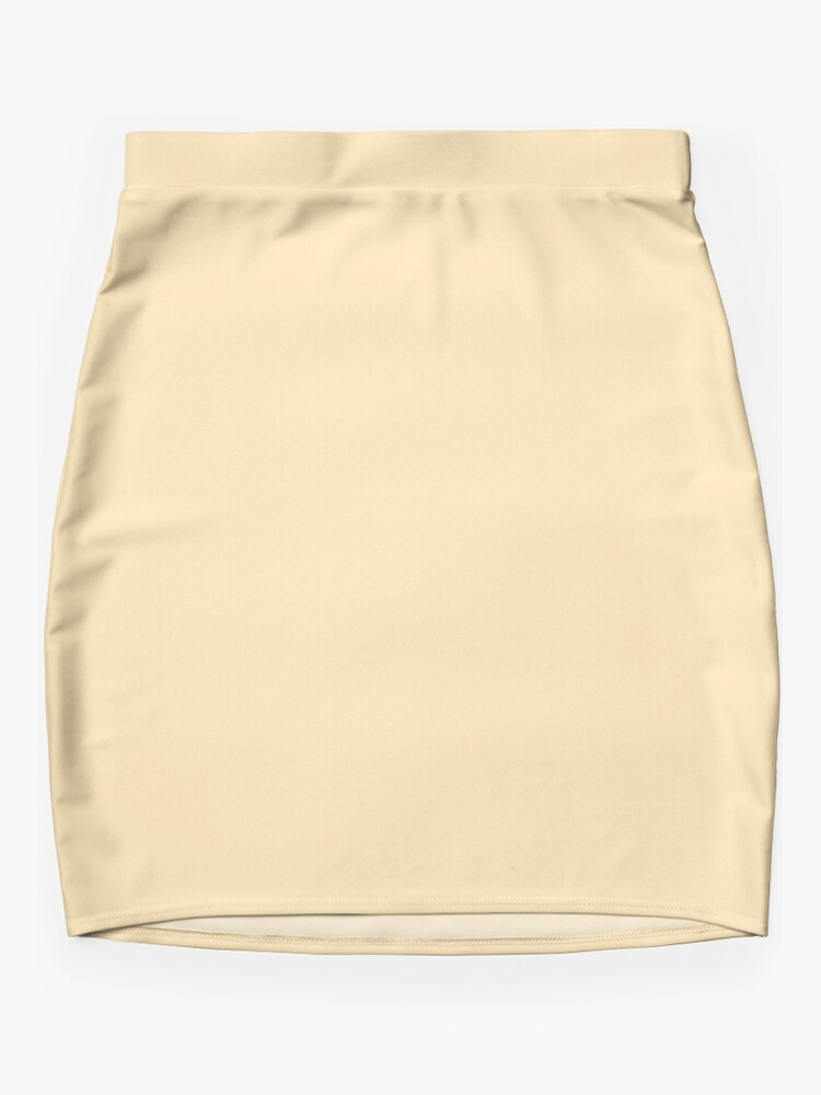 Thumbnail 3 of 4, Mini Skirt, Peach Solid Color designed and sold by Claudiocmb.