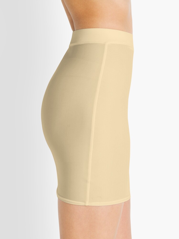 Thumbnail 2 of 4, Mini Skirt, Peach Solid Color designed and sold by Claudiocmb.