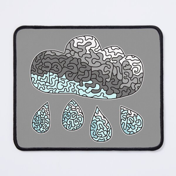 Item preview, Gray Cloud with Raindrops designed and sold by notsweettea.