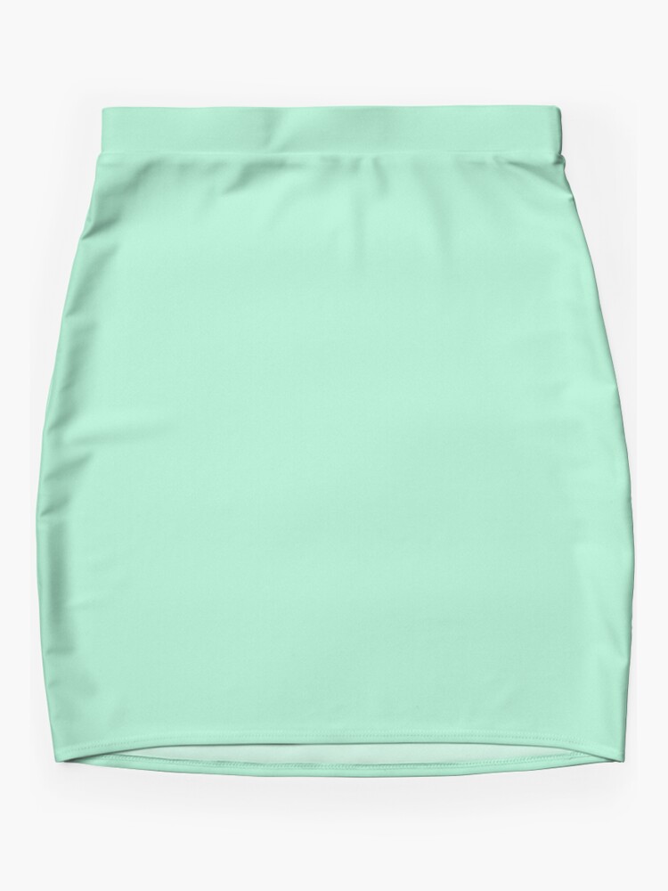Mini Skirt, Mint Color designed and sold by Claudiocmb