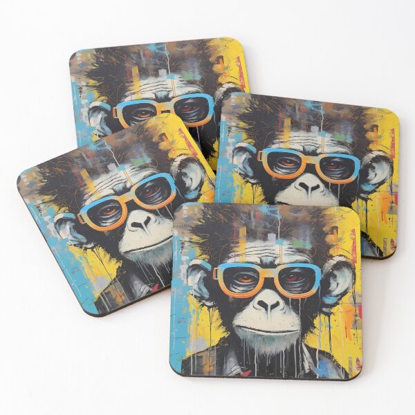 Item preview, Art: Monkey in Stylish Shades. designed and sold by GiveMeMood.