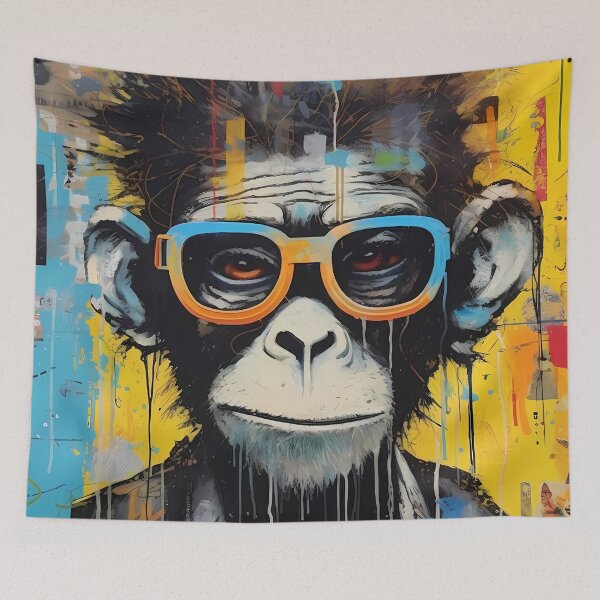 Item preview, Art: Monkey in Stylish Shades. designed and sold by GiveMeMood.