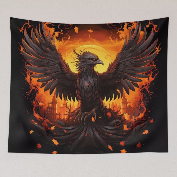 Item preview, Halloween - Phoenix - Majestic in flames designed and sold by embraceyoursoul.