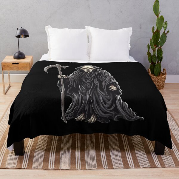 Item preview, Halloween Grim Reaper Dog: Canine of the Shadows designed and sold by hamishby.