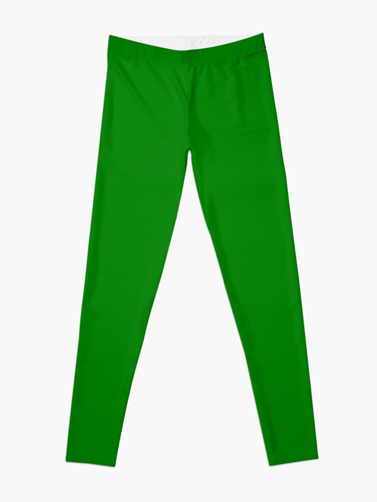 Thumbnail 3 of 5, Leggings, Solid Green Color designed and sold by Claudiocmb.