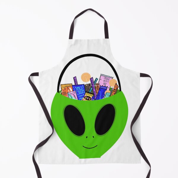 Item preview, alien head halloween candy bucket designed and sold by DanaScully0709.