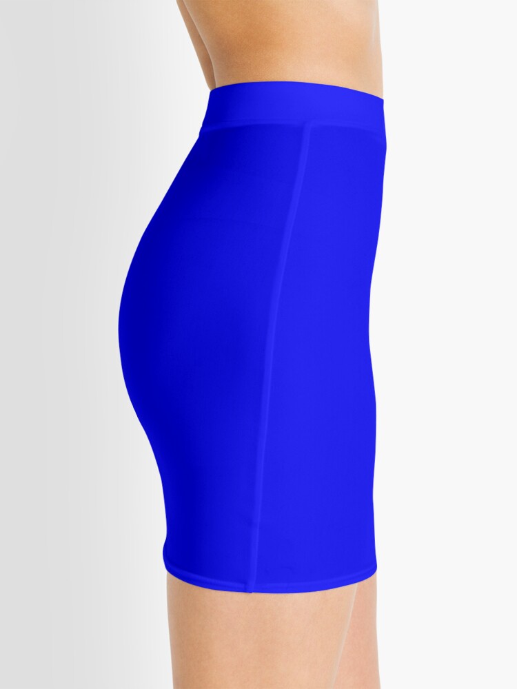 Thumbnail 2 of 4, Mini Skirt, Solid Blue Color designed and sold by Claudiocmb.