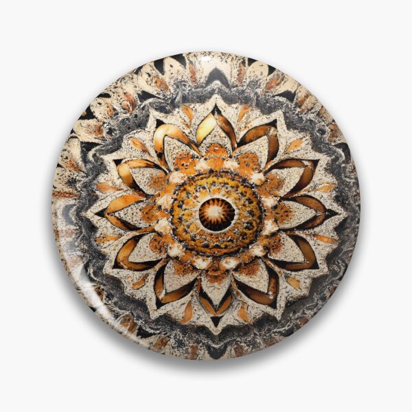 Item preview, Radiant Sun Mandala in Ochre designed and sold by Dshoppin.