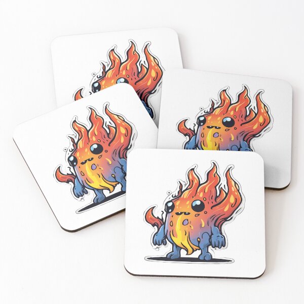 Item preview, Fire slime monster  designed and sold by Maths-4-Nerds.
