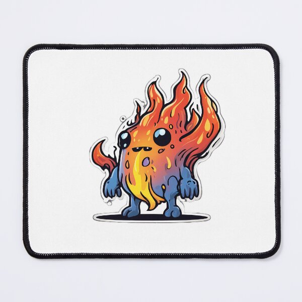 Item preview, Fire slime monster designed and sold by Maths-4-Nerds.