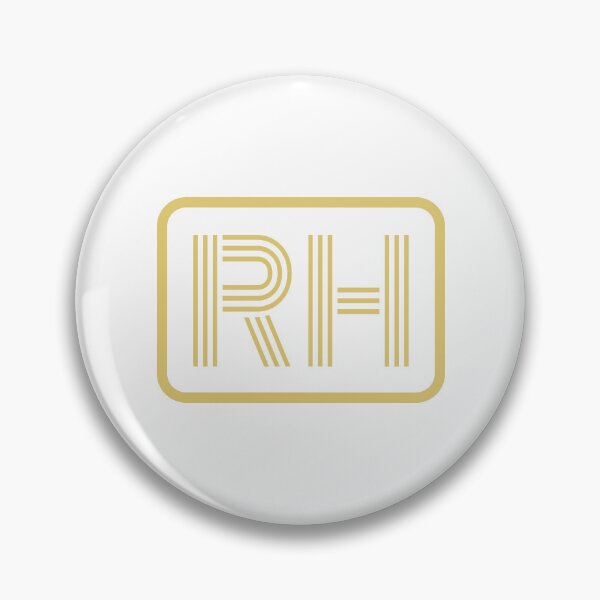 Item preview, RH Initials Gold Geometric Letters designed and sold by Jeallan Designs.