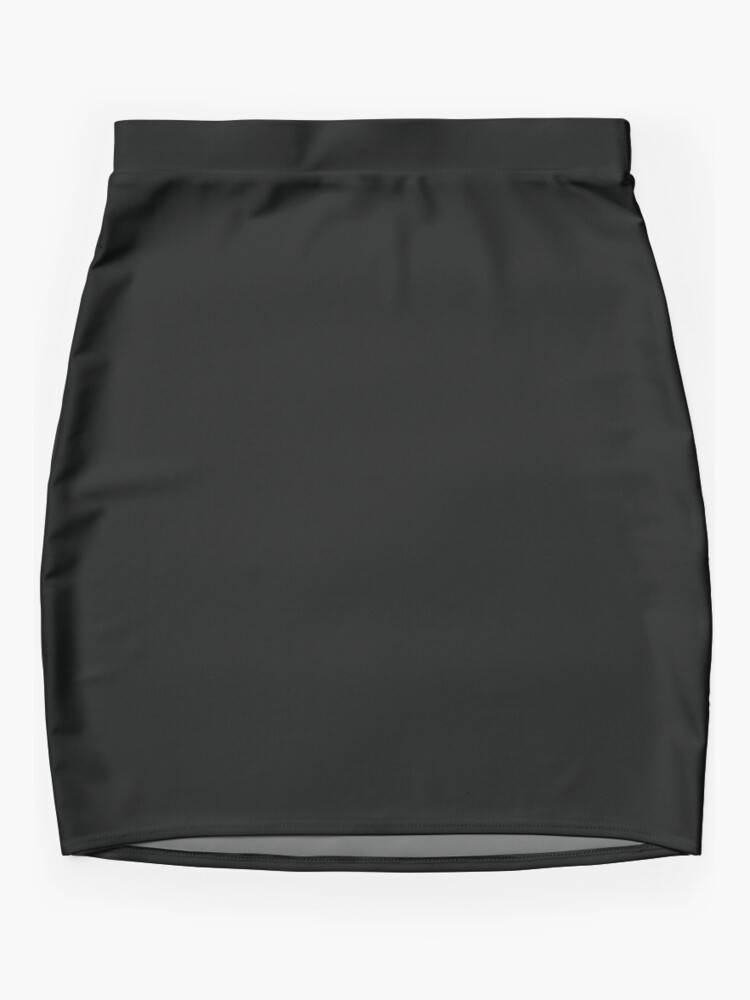 Mini Skirt, Solid Black Faux designed and sold by Claudiocmb