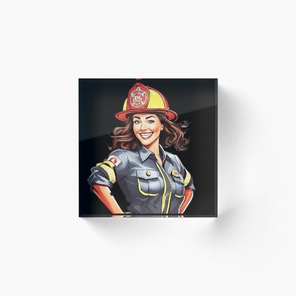 Item preview, Courageous Firewoman Firefighter Valor designed and sold by SAS-Designer.