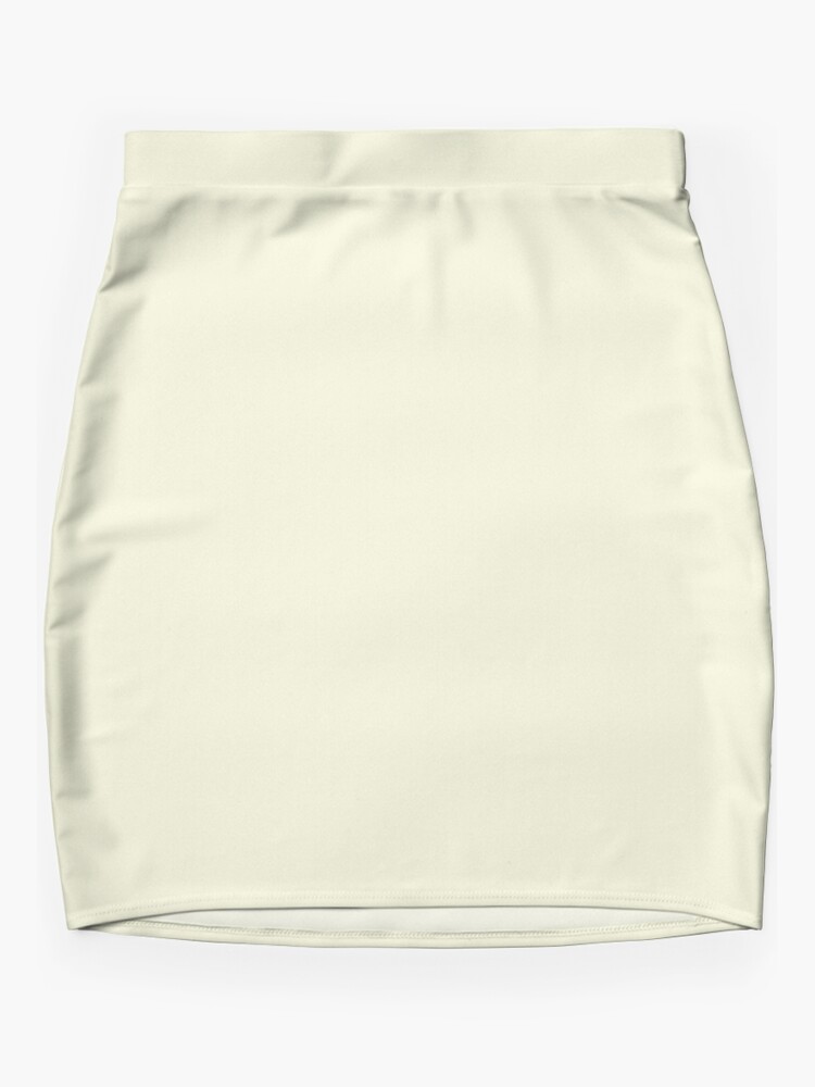Thumbnail 3 of 4, Mini Skirt, Solid Color Beige designed and sold by Claudiocmb.