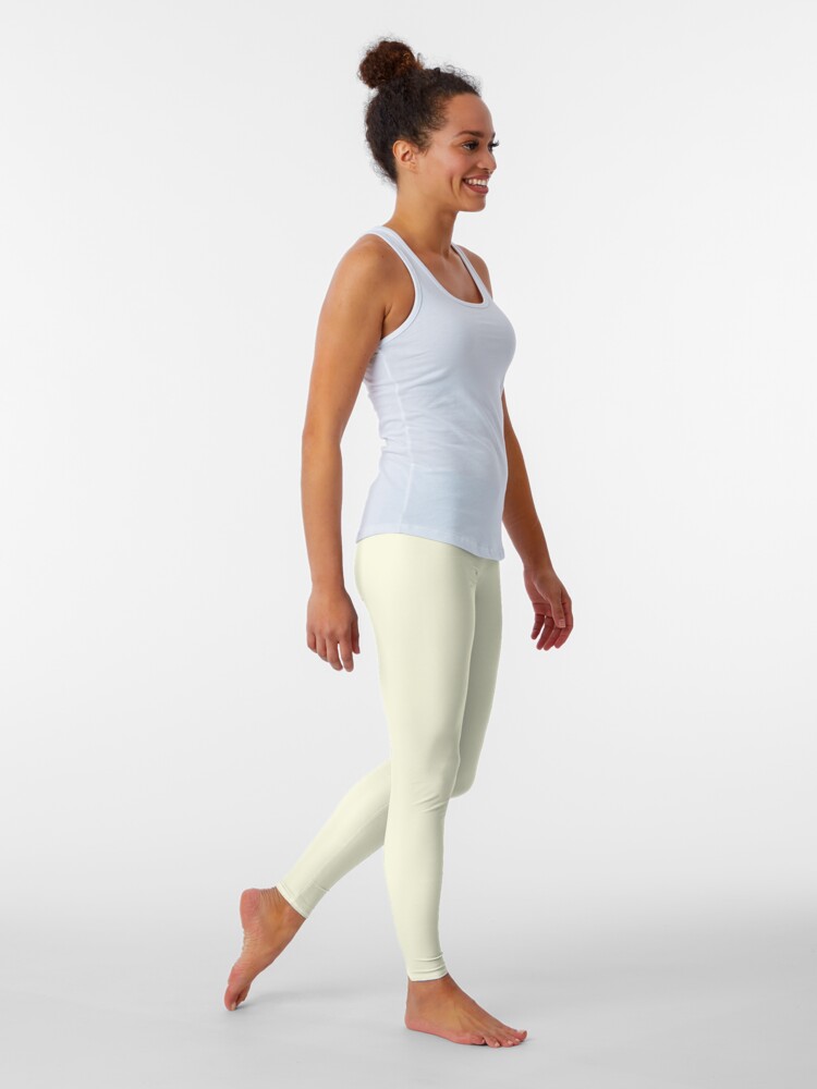 Thumbnail 2 of 5, Leggings, Solid Color Beige designed and sold by Claudiocmb.