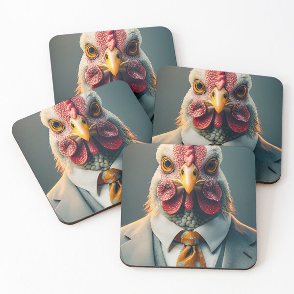 Item preview, Chicken posing in suit portrait designed and sold by RB Graphics.