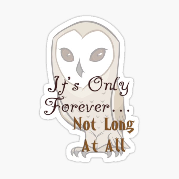 Item preview, Labyrinth Owl Its Only Forever, Not Long At All designed and sold by Pink Pineapple Works.