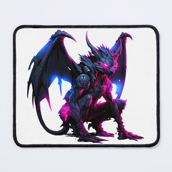 Item preview, Cyberpunk Gargoyle in Neon Colors designed and sold by SchorlCraft.