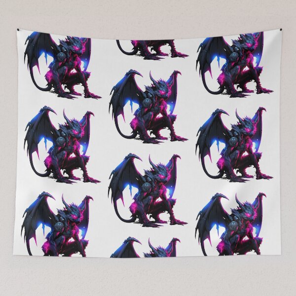 Item preview, Cyberpunk Gargoyle in Neon Colors designed and sold by SchorlCraft.