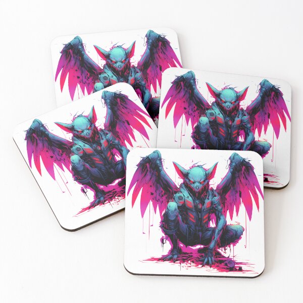 Item preview, Cyberpunk Gargoyle in Neon Colors designed and sold by SchorlCraft.