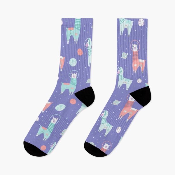 Item preview, Space Llama on Periwinkle designed and sold by latheandquill.