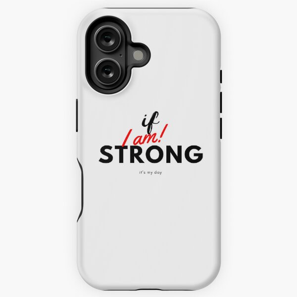 Vista previa del artículo con la obra «si soy lo suficientemente fuerte», diseñado y vendido por Blonde Storm.