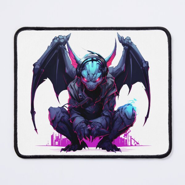 Item preview, Cyberpunk Gargoyle in Neon Colors designed and sold by SchorlCraft.