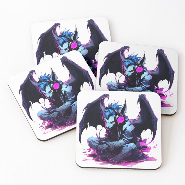 Item preview, Cyberpunk Gargoyle in Neon Colors designed and sold by SchorlCraft.
