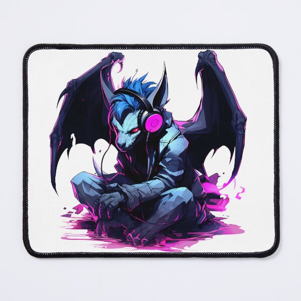 Item preview, Cyberpunk Gargoyle in Neon Colors designed and sold by SchorlCraft.