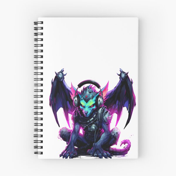 Item preview, Cyberpunk Gargoyle in Neon Colors designed and sold by SchorlCraft.