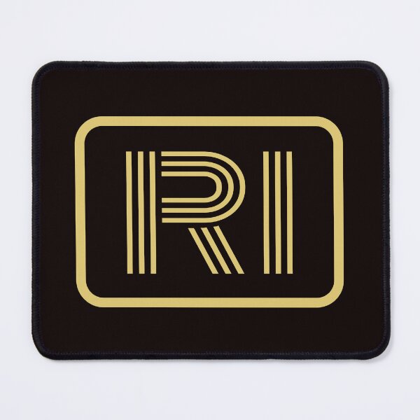 Item preview, RI Initials Gold Geometric Letters designed and sold by Jeallan Designs.