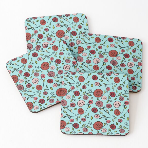 Item preview, Roses with leaves - Artline designed and sold by Zeewind.