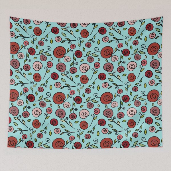 Item preview, Roses with leaves - Artline designed and sold by Zeewind.