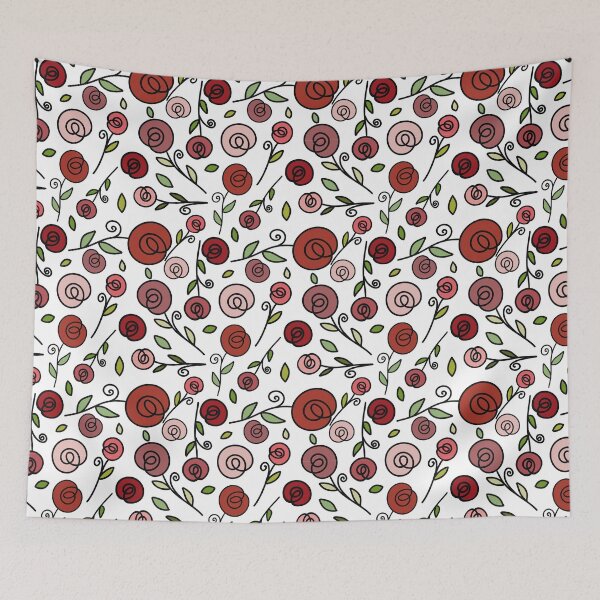Item preview, Roses with leaves - Artline designed and sold by Zeewind.