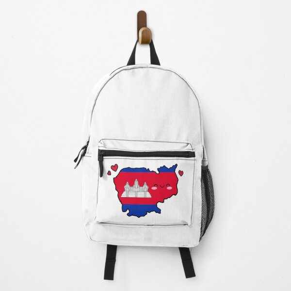 Item preview, Cambodia Flag Map Smile with Love designed and sold by pixelsparkzone.