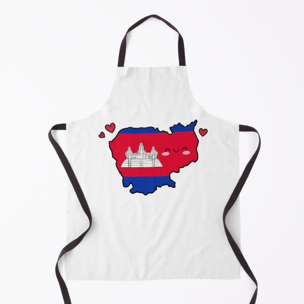 Item preview, Cambodia Flag Map Smile with Love designed and sold by pixelsparkzone.