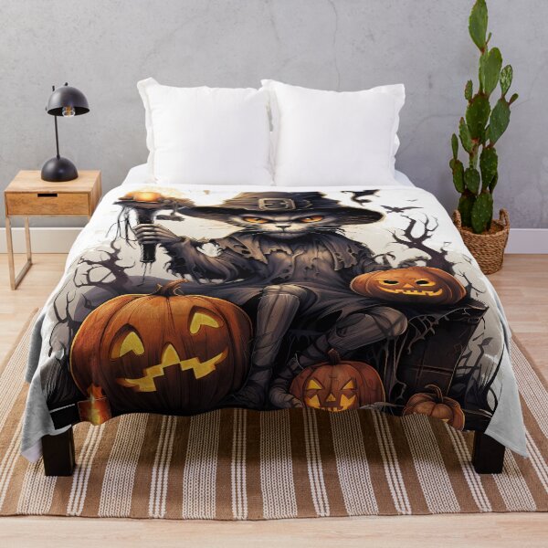 Item preview, Halloween - spooky angry cat designed and sold by embraceyoursoul.
